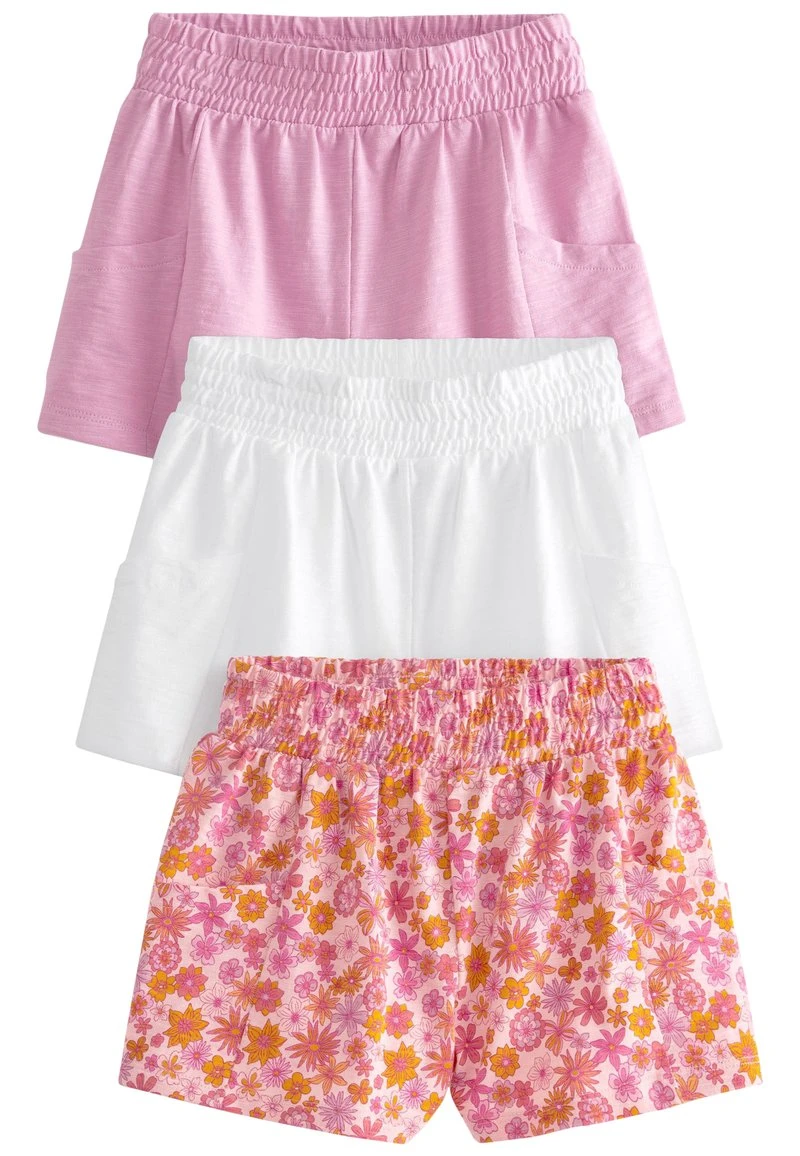 Next Kinder 3 PACK - Shorts - Pink White Fun Swirl Print 1 Next Kinder 3 PACK - Shorts - Pink White Fun Swirl Print