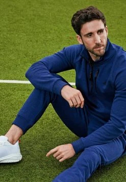 Next Herren ACTIVE SETS - Sweatshirt - Mottled Blue