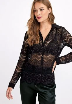 Next Damen Hemdbluse - Black -Next Verkäufe 2022 5e9d64995885409ba3100b36d83adf50