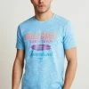 Next Herren GRAPHIC - T-Shirt Print - Blue Gold Coast