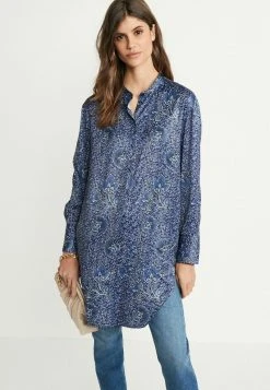 Next Damen GRANDAD - Hemdbluse - Blue Paisley Floral