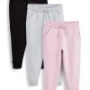 Next Kinder SOFT 3 Pack - Jogginghose - Pink/black/grey