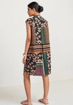 Next Damen REVERE MINI - Freizeitkleid - Brown Patch Print -Next Verkäufe 2022 5f3b3f8323864217bc183f1b95d78b88