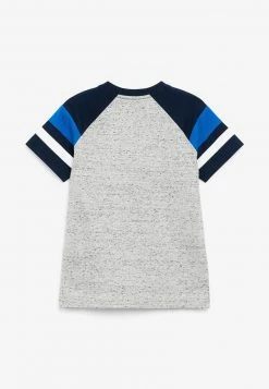 Next SHORT SLEEVE RAGLAN - T-Shirt Print - Grey/navy Blue | Kinder -Next Verkäufe 2022 5fe3c5017c084f03afed61940e6283f2