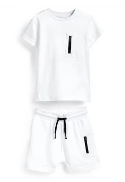 Next Kinder ZIP POCKET SET - Jogginghose - White -Next Verkäufe 2022 609ef2a324d94ceea3b730dc049a3b69