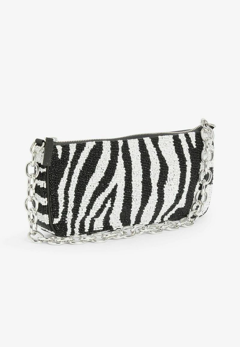 Next BEADED SMALL - Clutch - Black White Zebra Print | Damen 4 Next BEADED SMALL - Clutch - Black White Zebra Print | Damen – Bild 4