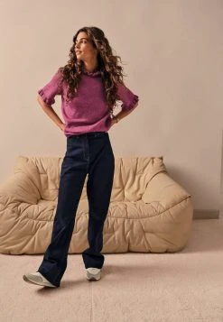 Next Damen RUFFLE - Strickpullover - Purple