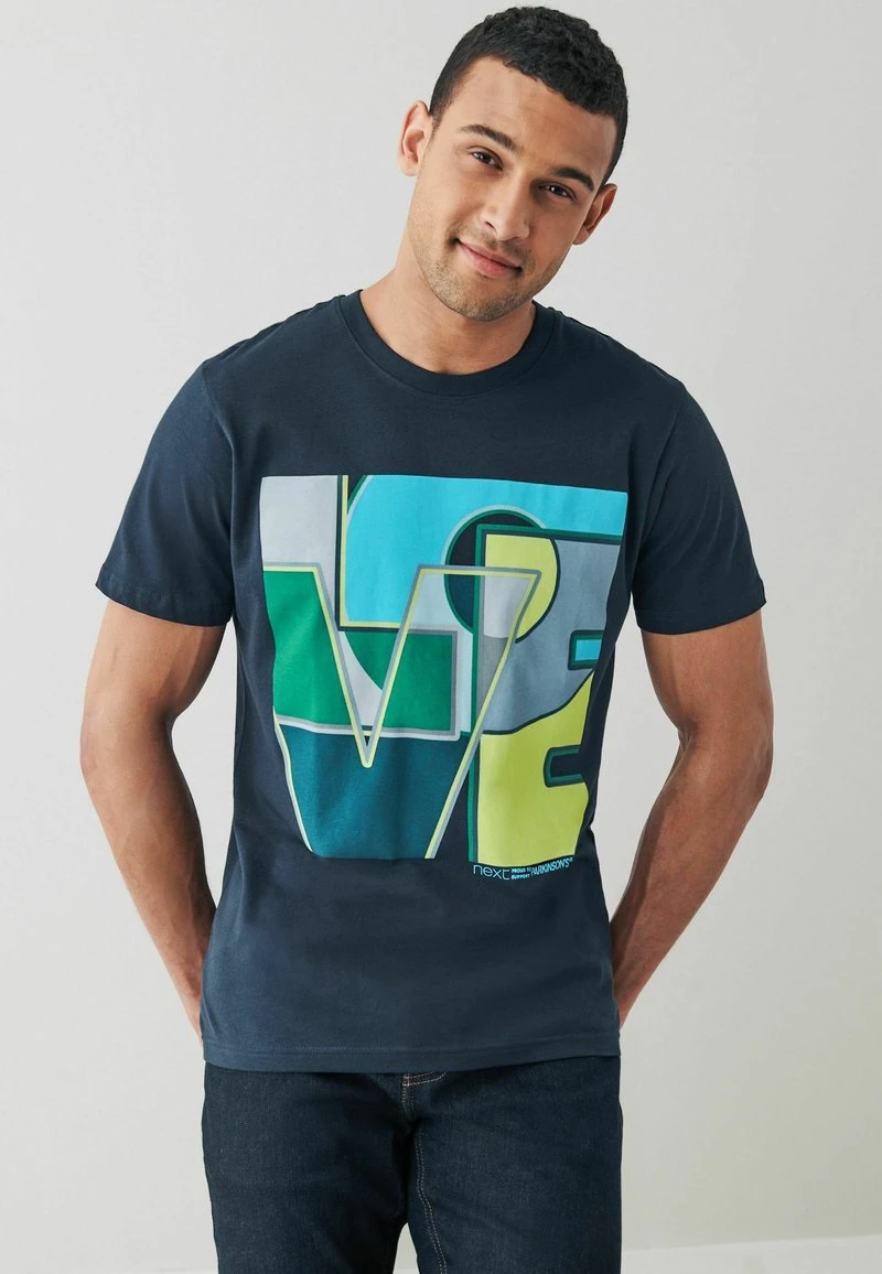 Next Herren PARKINSON'S CHARITY - T-Shirt Print - Navy Blue 1 Next Herren PARKINSON'S CHARITY - T-Shirt Print - Navy Blue