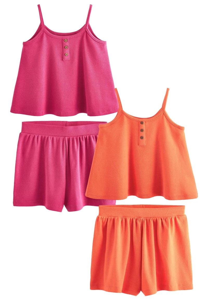 Next 2 PACK - Nachtwäsche Set - Pink Orange | Kinder 2 Next 2 PACK - Nachtwäsche Set - Pink Orange | Kinder – Bild 2