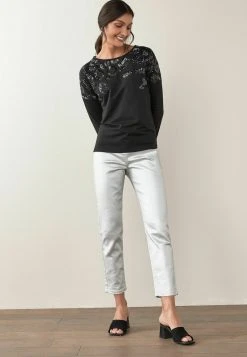 Next Damen LONG SLEEVE - Langarmshirt - Black -Next Verkäufe 2022 62804764c58b43acaa545f3109dc5031