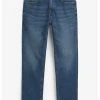 Next Herren Jeans Straight Leg - Used Denim