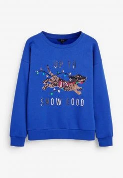 Next Damen Sweatshirt - Blue -Next Verkäufe 2022 63157478c57246d1b1befbc6cd18d392