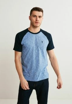 Next BLOCK - T-Shirt Print - Navy Blue Raglan | Herren