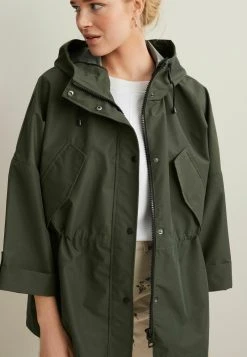Next Damen SAVANNAH MILLER FRONT - Regenjacke / Wasserabweisende Jacke - Khaki Green
