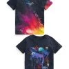 Next Kinder SHORT SLEEVE SPLAT 2 PACK - T-Shirt Print - Black