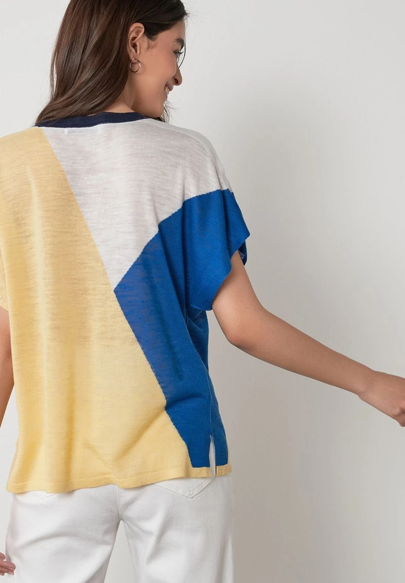 Next Damen T-Shirt Print - Blue/yellow 2 Next Damen T-Shirt Print - Blue/yellow – Bild 2