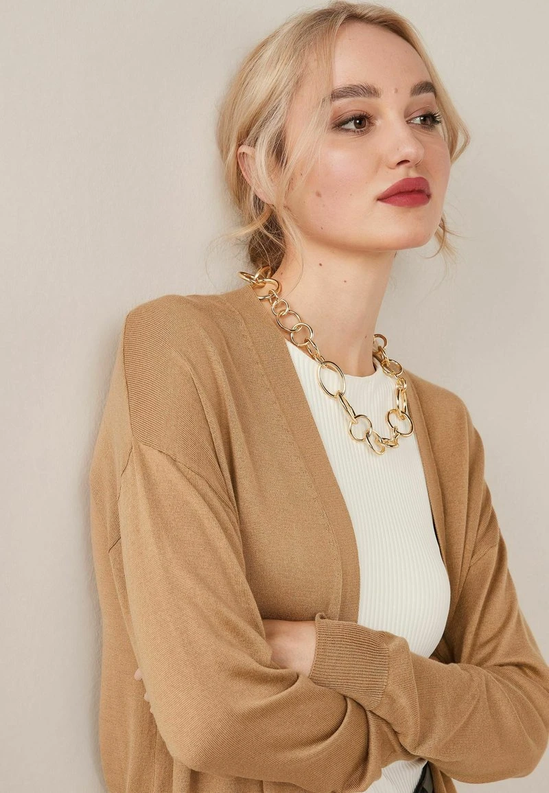 Next Damen LONGLINE - Strickjacke - Camel 4 Next Damen LONGLINE - Strickjacke - Camel – Bild 4