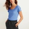 Next Damen T-Shirt Basic - Blue