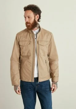 Next SHACKET WITH ZIP POCKETS - Leichte Jacke - Light Stone Natural | Herren