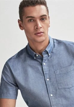 Next Herren SHORT SLEEVE - Hemd - Blue -Next Verkäufe 2022 6503d9f54b194ad5ace2ae7de9feee92