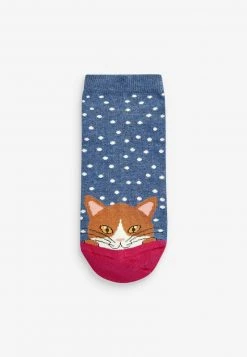 Next Damen CAT TOE SPOT STRIPE TRAINER 5 PACK - Socken - Blue -Next Verkäufe 2022 6549e9b52b8a4d2c9c7e9588d84f3c7d