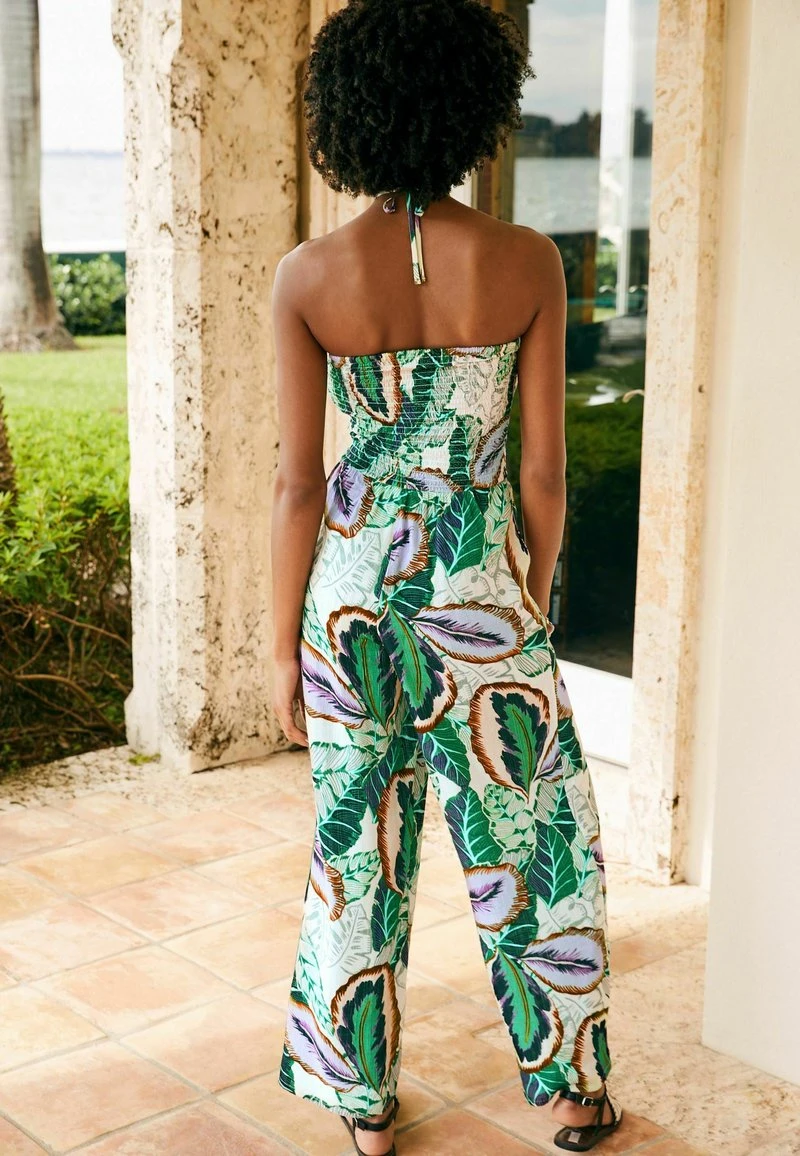 Next Damen SHIRRED BANDEAU - Jumpsuit - Purple Tropical 2 Next Damen SHIRRED BANDEAU - Jumpsuit - Purple Tropical – Bild 2