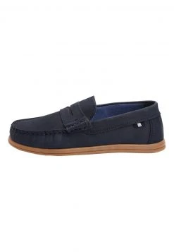 Next NAVY NUBUCK PENNY LOAFERS (OLDER) - Slipper - Blue | Kinder