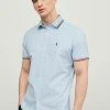 Next Herren STRETCH OXFORD TIPPED COLLAR SHORT SLEEVE - Hemd - Blue