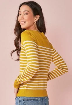 Next BUTTON DETAIL LIGHTWEIGHT - Strickpullover - Yellow | Damen -Next Verkäufe 2022 661ef1fe0c9c4ffa983d620bb8bcbd73