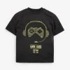 Next Kinder T-Shirt Print - Black