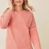 Next Damen Sweatshirt - Coral Pink
