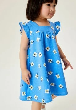Next Kinder SHORT SLEEVE - Jerseykleid - Blue Floral