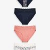 Next Damen 4 PACK - Slip - Mottled Blue