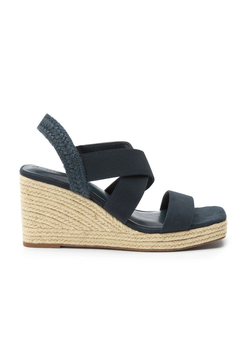 Next Damen FOREVER COMFORT CROSS-OVER - High Heel Sandalette - Navy Blue 1 Next Damen FOREVER COMFORT CROSS-OVER - High Heel Sandalette - Navy Blue