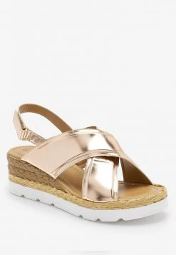 Next Damen FOREVER COMFORT CROSS OVER - Espadrille - Rose Gold -Next Verkäufe 2022 6840cbf4a6674d82b38f79b45ef45b68