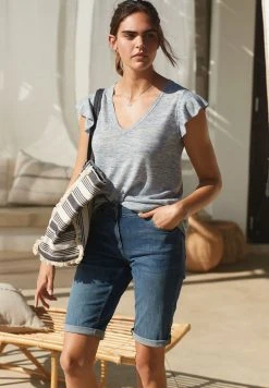 Next Damen Jeans Shorts - Royal Blue