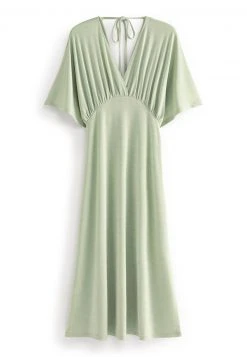 Next Damen VOLUME SLEEVE - Freizeitkleid - Mint Green