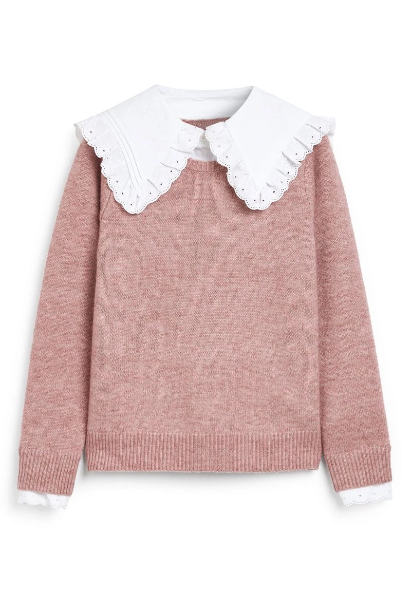 Next BRODERIE COLLAR - Strickpullover - Pink | Damen 5 Next BRODERIE COLLAR - Strickpullover - Pink | Damen – Bild 5