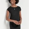 Next Damen RELAXED CAPPED SLEEVE - Strandaccessoire - Black