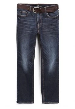 Next Herren BELTED WITH STRETCH - Jeans Straight Leg - Blue -Next Verkäufe 2022 6a5f96b448bc464e973772a188130442