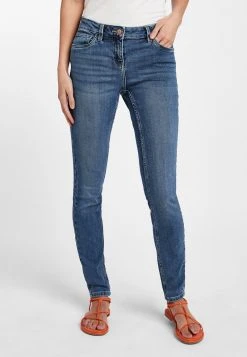 Next Damen Jeans Skinny Fit - Dark-blue Denim