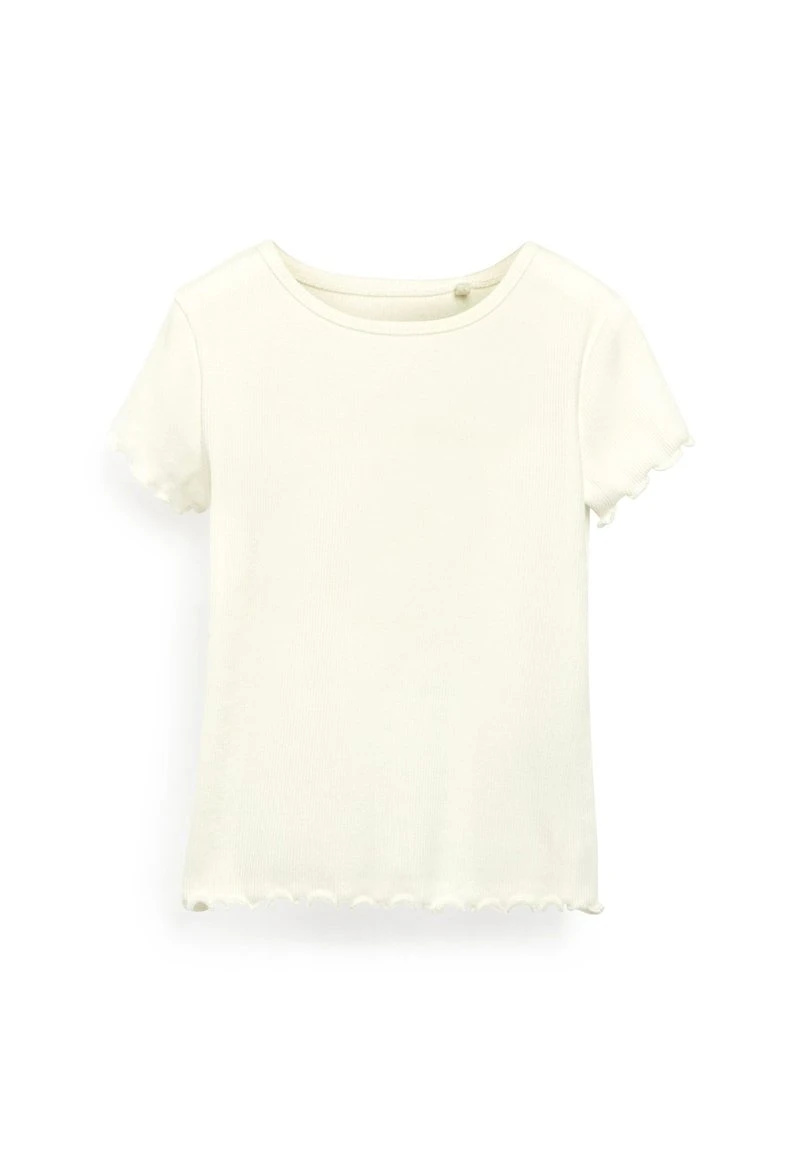 Next Kinder SHORT SLEEVE RICH - T-Shirt Basic - Ecru White 1 Next Kinder SHORT SLEEVE RICH - T-Shirt Basic - Ecru White