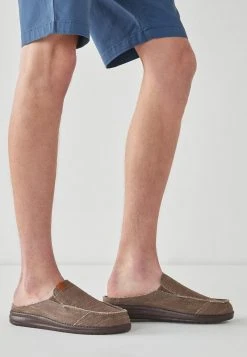 Next Herren Pantolette Flach - Brown