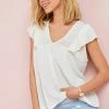Next Damen T-Shirt Print - Ecru White