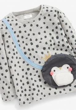 Next Kinder CHRISTMAS PENGUIN BAG - Langarmshirt - Grey -Next Verkäufe 2022 6b6c3661b13f488187a788b50792ed05