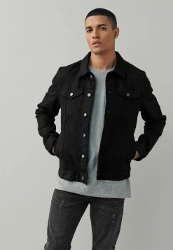 Next Herren WITH STRETCH - Jeansjacke - Black