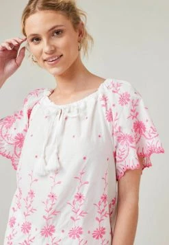 Next Damen KAFTAN - Bluse - White Pink -Next Verkäufe 2022 6b797e273eab4127bd3b0e0f7d0c857d