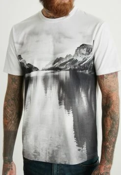 Next Herren GRAPHIC - T-Shirt Print - White