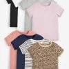 Next Kinder 8 PACK - T-Shirt Print - Grey, Pink, Black