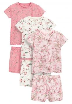 Next Kinder 3 PACK - Nachtwäsche Set - Pink Cream Floral